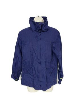 Eddie Bauer Utility Jacket Purple Zip Up Medium